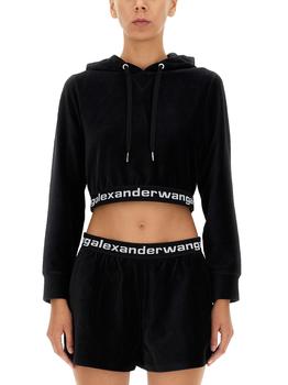 alexander wang卫衣, Alexander Wang | CROPPED SWEATSHIRT商品图片 