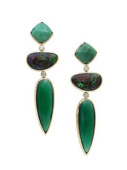 商品Stephen Dweck | Luxury 18K Yellow Gold & Multi-Gemstone Drop Earrings,商家Saks Fifth Avenue,价格¥62642图片