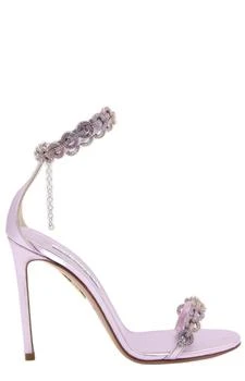 Aquazzura | Aquazzura Crystal Embellished Open Toe Sandals 3.6折起