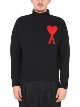 AMI | Ami Alexandre Mattiussi Turtleneck Sweater With Logo商品图片,
