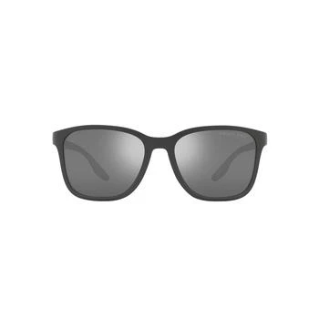 Prada | Prada Linea Rossa  PS 02WS UFK07H 57mm Mens Square Sunglasses 3.6折