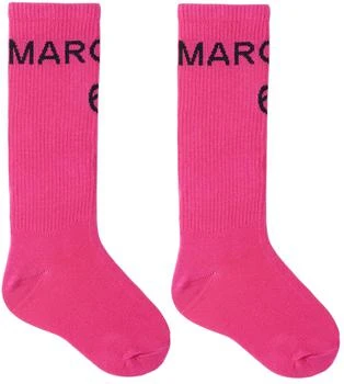 推荐Kids Pink Jacquard Socks商品
