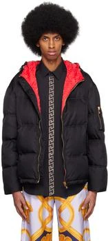 Versace | Black Quilted Down Jacket 