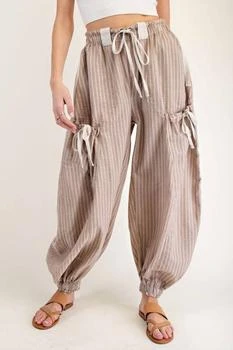 ee:some | Ee:Some - Emma Striped Drawstring Jogger,商家ELITE FINDS,价格¥313