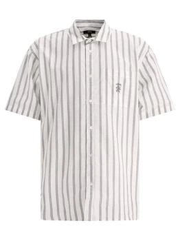 STUSSY | Stüssy Logo-Embroidered Striped Shirt 9.6折, 独家减免邮费