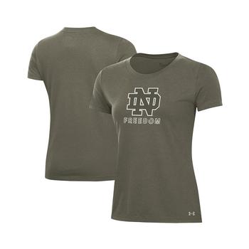 Under Armour | Women's Olive Notre Dame Fighting Irish Freedom Performance T-shirt商品图片,
