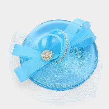 FASHNZFAB | Pearl Brooch Pointed Mesh Bow Fascinator / Headband,商家Premium Outlets,价格¥649