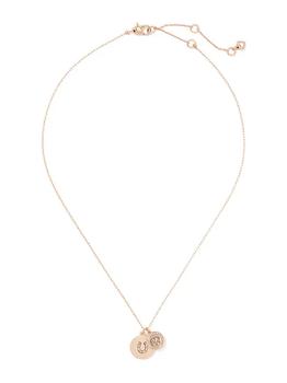 kate spade项链, Kate Spade | Rose Goldtone & Cubic Zirconia Good Luck Pendant Necklace商品图片 