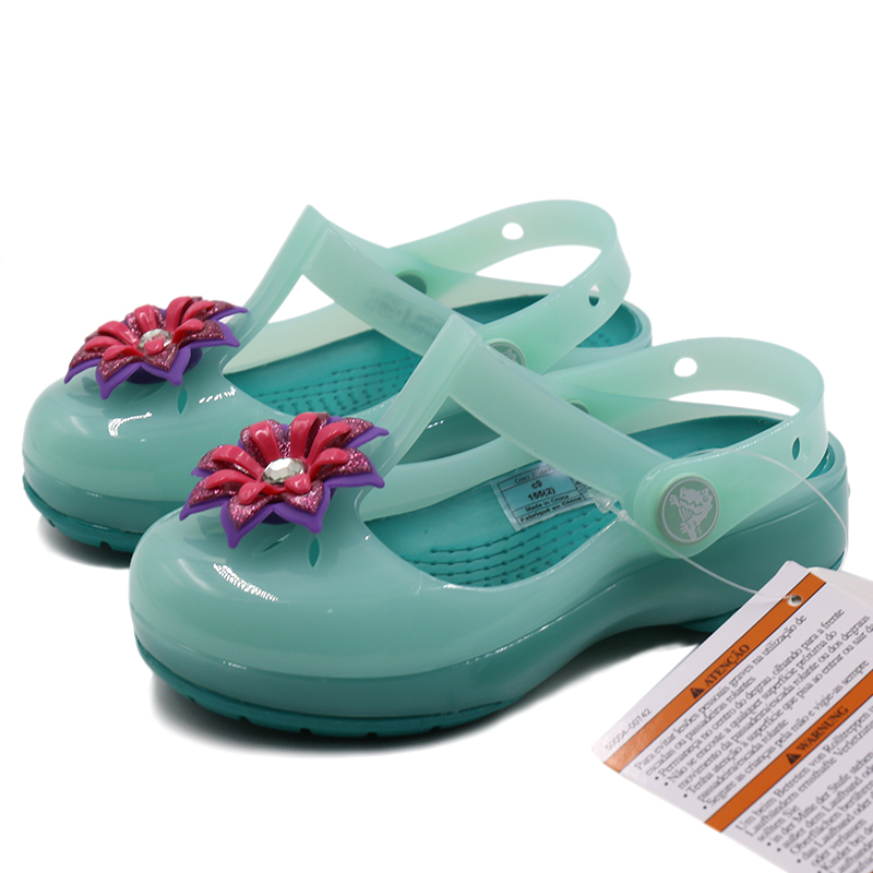 Crocs高帮鞋, Crocs | Isabella emb clog ps伊莎贝拉缤纷小克骆格女童凉鞋商品图片 2折, 包邮包税