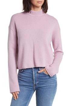 Theory | Cashmere Mock Neck Crop Sweater商品图片,4.3折