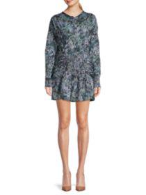 product ​Deniz Printed Ruched Mini Dress image