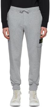 Stone Island | Grey Garment-Dyed Lounge Pants商品图片,6.1折