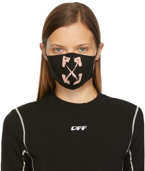 商品Off-White | Black & Pink Painted Arrows Mask,商家SSENSE,价格¥1514图片