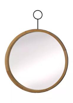 商品Zingz & Thingz | Nikki Chu Eva Round Wood Mirror with Hook,商家Belk,价格¥1796图片