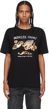 推荐7 Moncler FRGMT Hiroshi Fujiwara Black Graphic Dragon T-Shirt商品