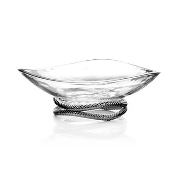 商品Nambé | Nambe Braid 11" Glass Centerpiece Bowl,商家Macy's,价格¥1038图片