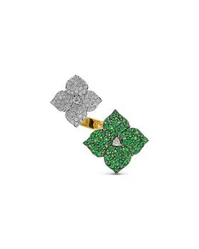 Piranesi | 18K Yellow Gold Double Fiore Ring with Green Tsavorite Garnets and Diamonds,商家Bloomingdale's,价格¥56751