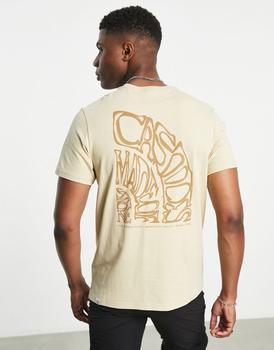 The North Face | The North Face Regrind back print t-shirt in stone商品图片,额外9.5折, 额外九五折