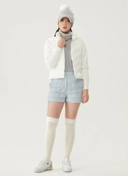 DESCENTE | 高尔夫系列女性绗缝A字短裤时尚舒适 DO42WFSPO2-LVDG,商家Brilliant Fashion,价格¥1040