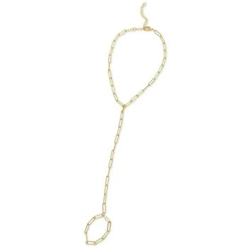 ADORNIA | 14k Gold-Plated Adjustable Paperclip Hand Chain,商家Macy's,价格¥184