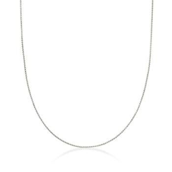商品Ross-Simons 0.6mm 14kt White Gold Wheat Chain Necklace,商家Premium Outlets,价格¥1090图片