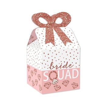 商品Big Dot of Happiness | Bride Squad - Square Favor Gift Boxes - Rose Gold Bridal Shower or Bachelorette Party Bow Boxes - Set of 12,商家Macy's,价格¥115图片