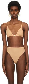 SKIMS | Beige Jelly Sheer Triangle Bralette商品图片,独家减免邮费