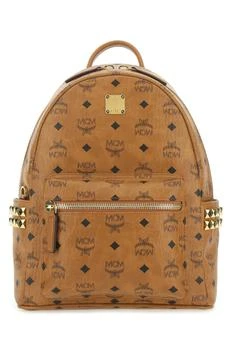 MCM | MCM Stark Side Studs Logo Printed Backpack 7.6折, 独家减免邮费