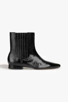 推荐Crinkled patent-leather ankle boots商品