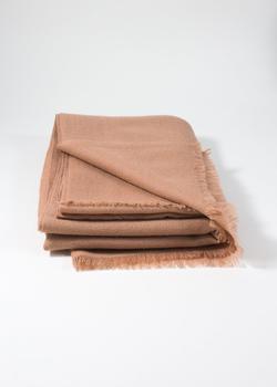 Iris & Ivy, Iris Delruby | IRIS DELRUBY - plain twill cashmere scarf - nude商品图片 