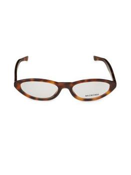 Balenciaga | ​53MM Oval Cat Eye Core Optical Glasses商品图片,2.9折×额外7.5折, 额外七五折