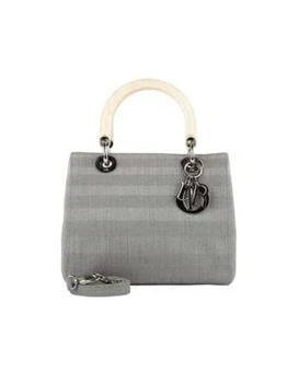 [二手商品] Dior | Tonal Striped Top Handle Bag 