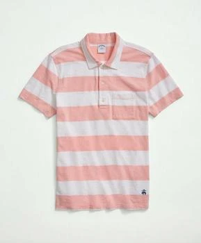 Brooks Brothers | Vintage Washed Cotton Stripe Polo Shirt,商家Brooks Brothers,价格¥233