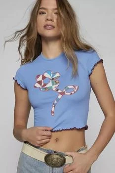 Kimchi Blue | Kimchi Blue Rose Applique Tee 额外9.3折, 额外九三折