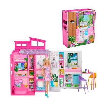 Barbie | Getaway Doll House with Barbie Doll, 4 Play Areas and 11 Decor Accessories,商家Macy's,价格¥298