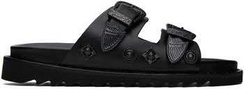 推荐SSENSE Exclusive Black Buckle Sandals商品