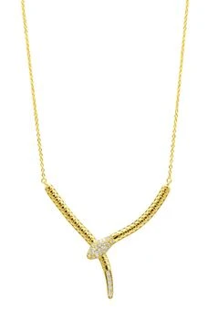 ADORNIA | Crystal Snake Pendant Necklace,商家Nordstrom Rack,价格¥180