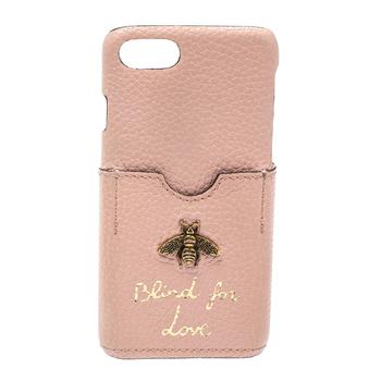 推荐Gucci Pink Leather Blind For Love iPhone 7 Case商品
