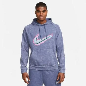 推荐Men's Nike Dri-FIT Washed Fleece Pullover Fitness Hoodie商品