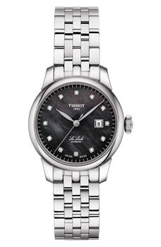 tissot女表怎么选, Tissot | Le Locle Diamond Bracelet Watch, 29mm商品图片 5.8折