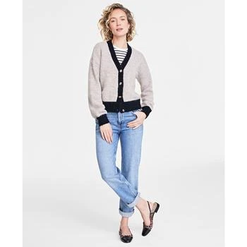 On 34th | Women's V-Neck Contrast-Edge Long-Sleeve Cardigan, Created for Macy's 3.9折