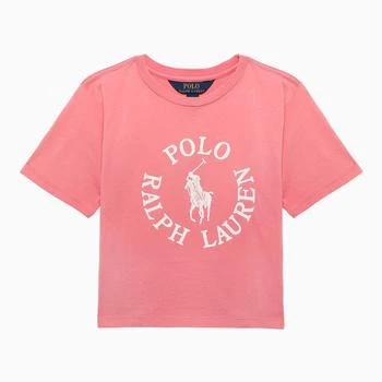 推荐Pink cotton T-shirt with logo商品