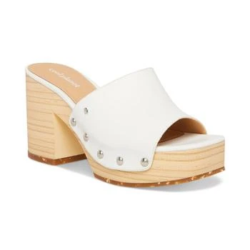 推荐Cool Planet by Steve Madden Womens Restore Faux Leather Studded Platform Sandals商品