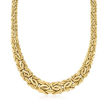 商品Ross-Simons | Ross-Simons 14kt Yellow Gold Graduated Byzantine Necklace,商家Premium Outlets,价格¥33407图片