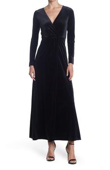 Love by Design, Love by Design | Long Sleeve Velvet Maxi Dress商品图片 4.6折