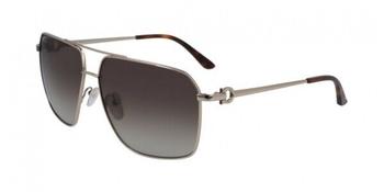 Salvatore Ferragamo | Salvatore Ferragamo Grey Aviator Mens Sunglasses SF238S 717 62商品图片,2.1折