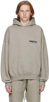 Essentials品牌, 商品灰色棉质连帽卫衣, 价格¥568图片