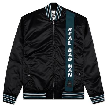 推荐Real Bad Man Zipped Team Jacket - Black商品