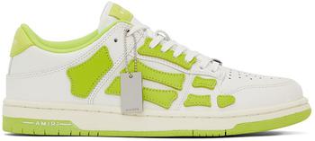 AMIRI | 白色 & 绿色 Skel 运动鞋商品图片,