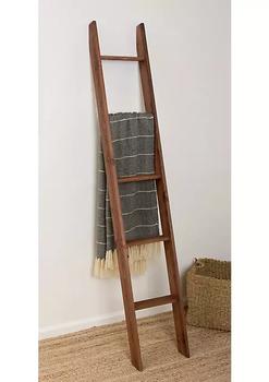 商品BrandtWorks | Modern Narrow Wooden Decorative Blanket Ladder, 12" x 72" - Dark Brown,商家Belk,价格¥2810图片